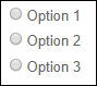 radio options not in line