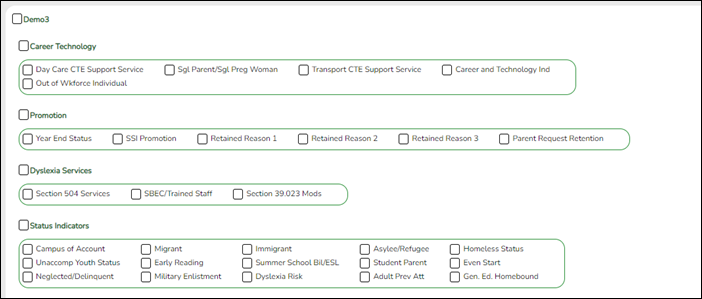 Create Registration Report - snippet with applicable Summer School Bi/ELS field\ checked