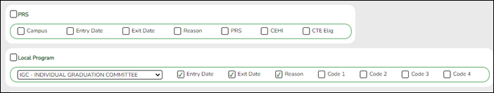 Create Registration Report with Demo3 fields selected