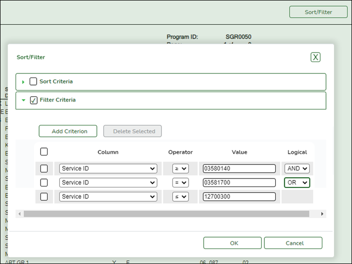 Example of filtering for CTE Example of filtering for CTE