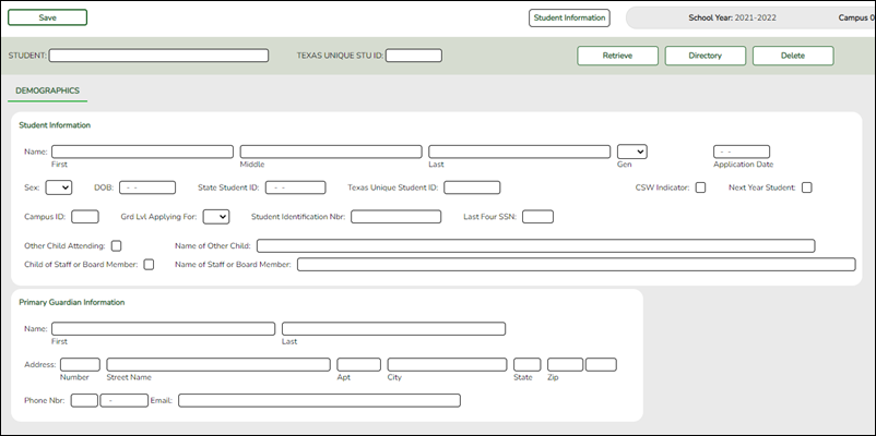 Charter School Waitlist screen blank