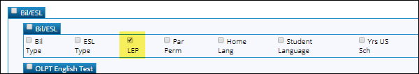 snippet of Create Registration Report with ECDS element highlighted snippet of Create Registration Report with ECDS element highlighted