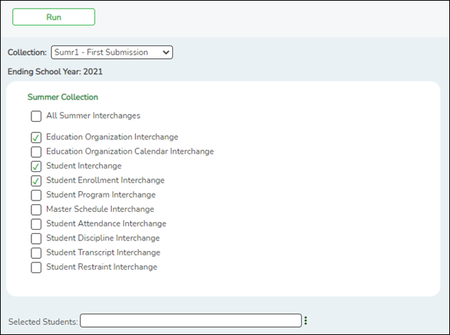 Create Summer I Interchanges