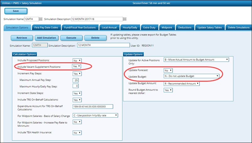 PMIS Salary Simulation For September Pay Employees