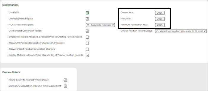 District Administration Options