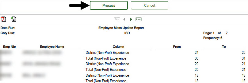 Mass Update Total Non Professional Experience