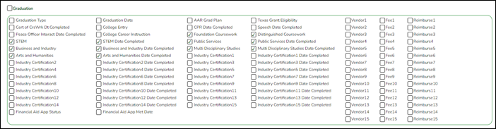 Create Registration Report with Demo3 fields selected