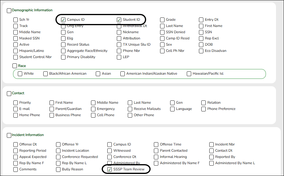 Create Discipline Report page
