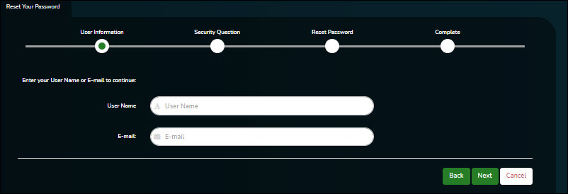 User Information Page