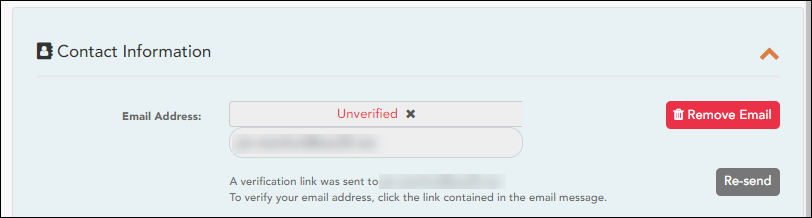Unverified Email