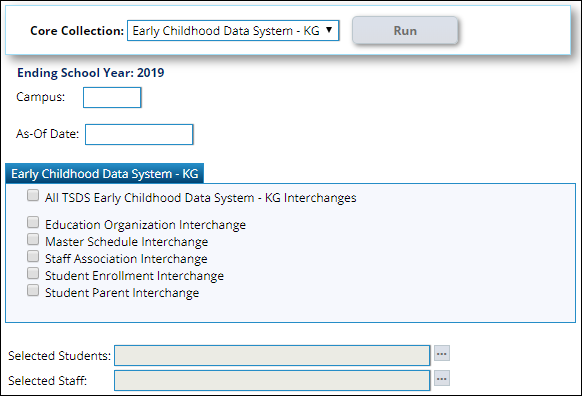 Create State Reporting Interchanges utility