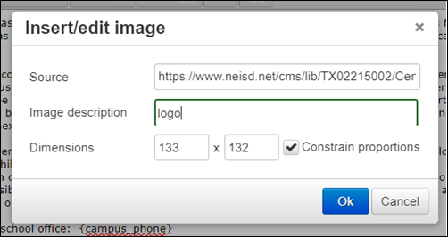 Adding URL link in source field