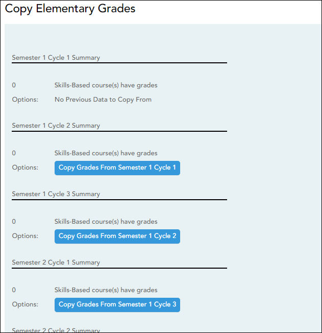 Copy Elementary Skills-Based Report Cards
