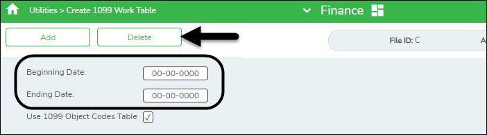 Create 1099 Work Table Utility