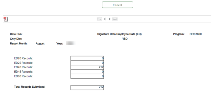 Signature Data Employee Data