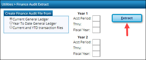 Finance Audit Extract Page
