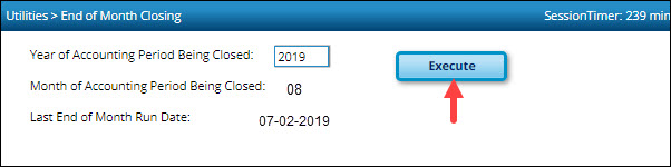 End of Month Closing Standard Start LEA