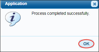 Process Completed Message
