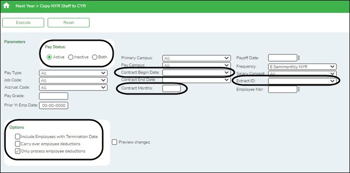 Copy Employee Deductions