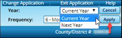 Change to Current Year Frequency
