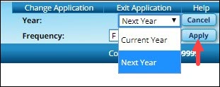 Change to Next Year Frequency