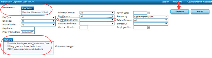 Copy Next Year Staff To Current Year
