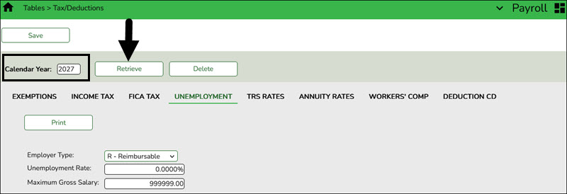 Unemployment tab