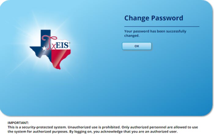 Change Password Page