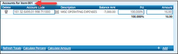 Create Requisition With Single Account Code