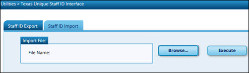 Staff ID Import