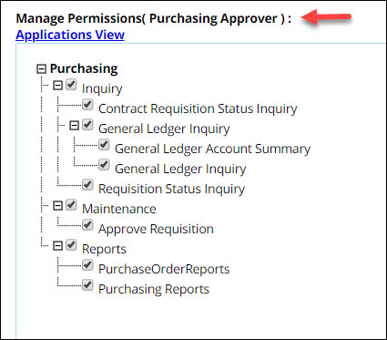 Purchasing Approver Access