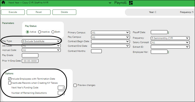 Clear CYR Staff to NYR