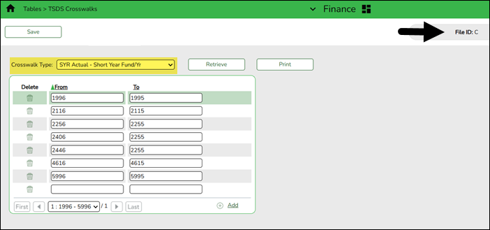 File ID C TSDS Crosswalks
