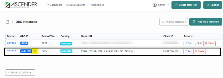 Verify EODS Instance