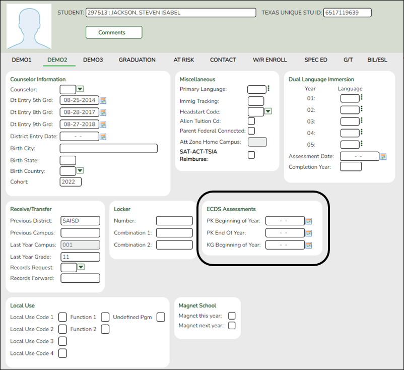Registration Demo 2 Tab