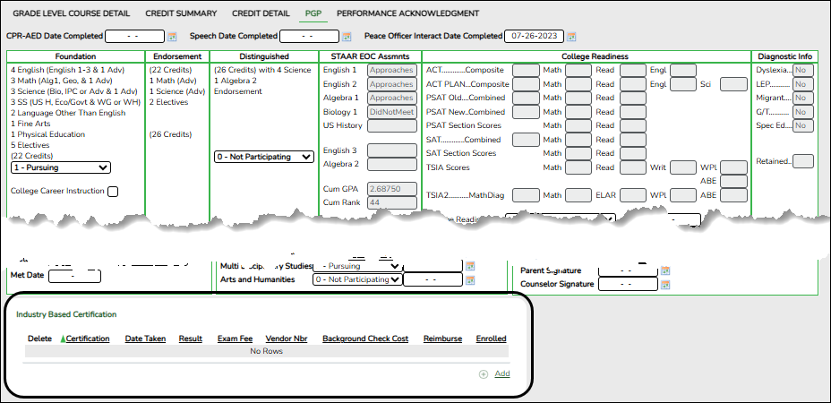 Registration PGP page