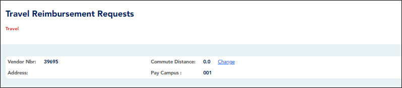 Travel Request Summary